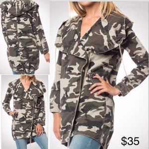 Camo fall coat